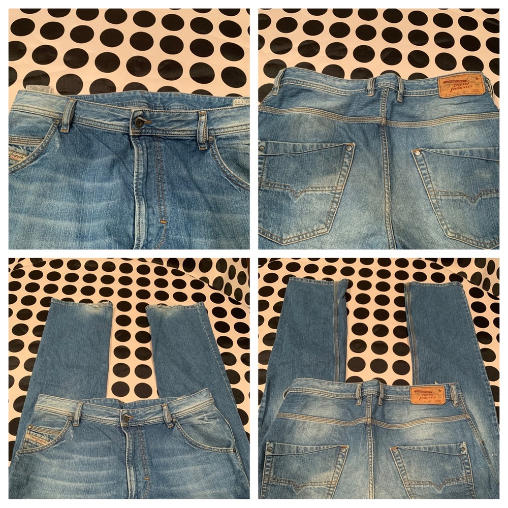 DIESEL KROOLEY Regular Slim Carrot size 33
Wash ORK90 inseam 32” 1000% cotton